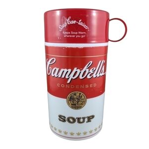 𝅺Campbell’s Soup Can-Tainer Insulated Hot Food Thermos Container 2010